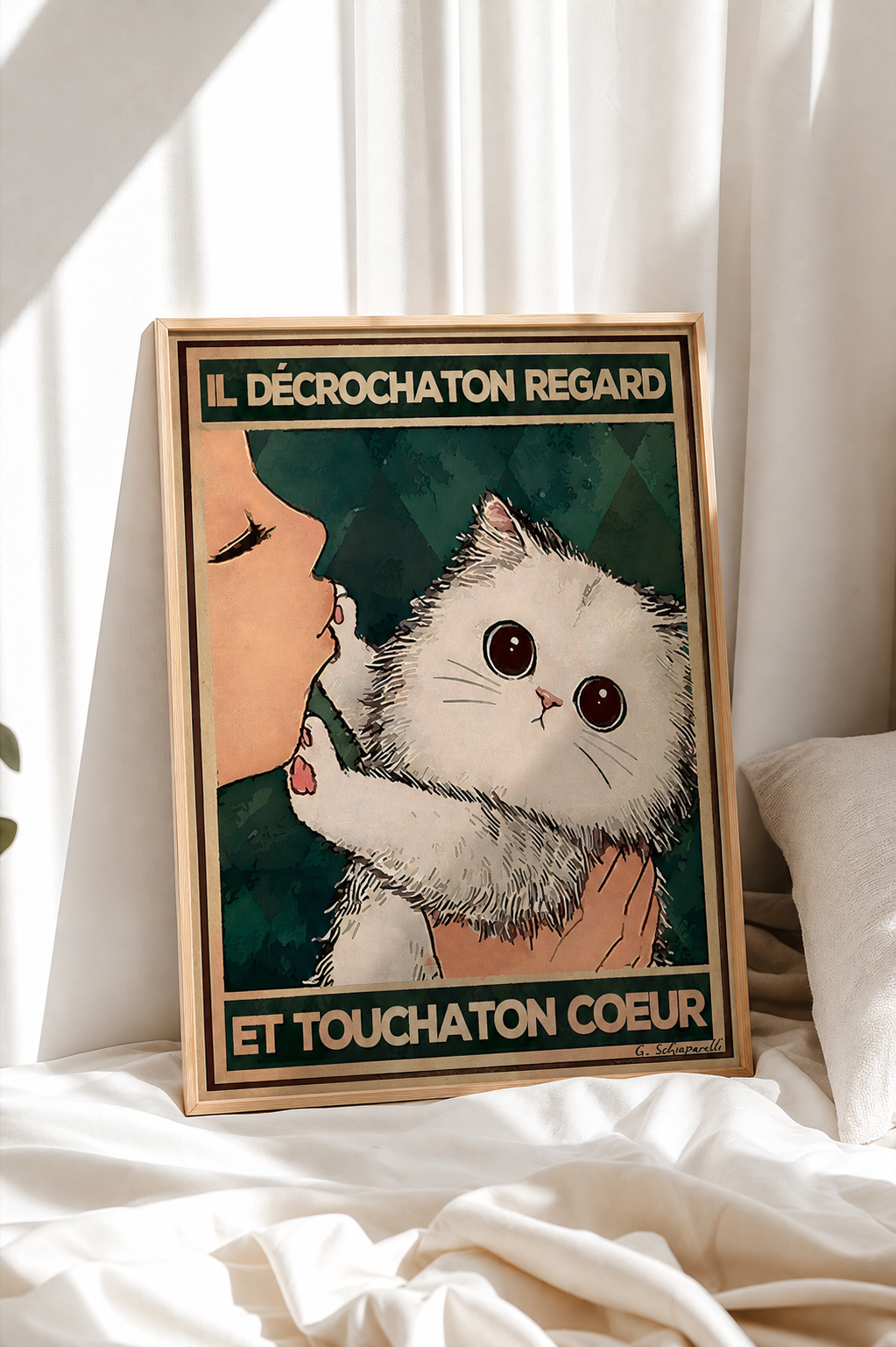 Il décrochaton regard et touchaton coeur