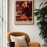 « Libère ton esprit, trouve ton âme » — Art Print encadré, mise en situation 2