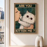 “Are you kitten me ?” — cotton-linen canvas, lifestyle A