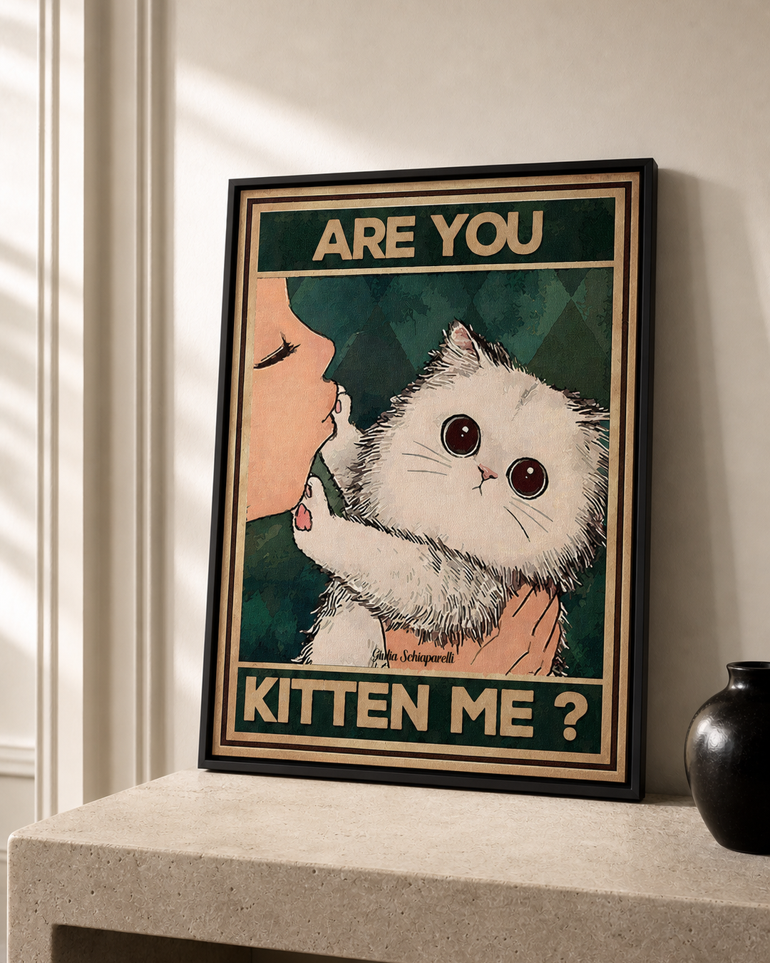 “Are you kitten me ?” — cotton-linen canvas, lifestyle B