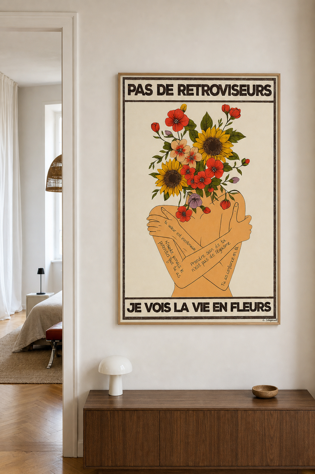 Pas de rétroviseurs, je vois la vie en fleurs — Crème & Sable
