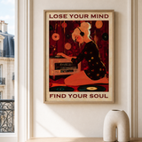“Lose your mind, find your soul” — cotton-linen canvas, lifestyle A
