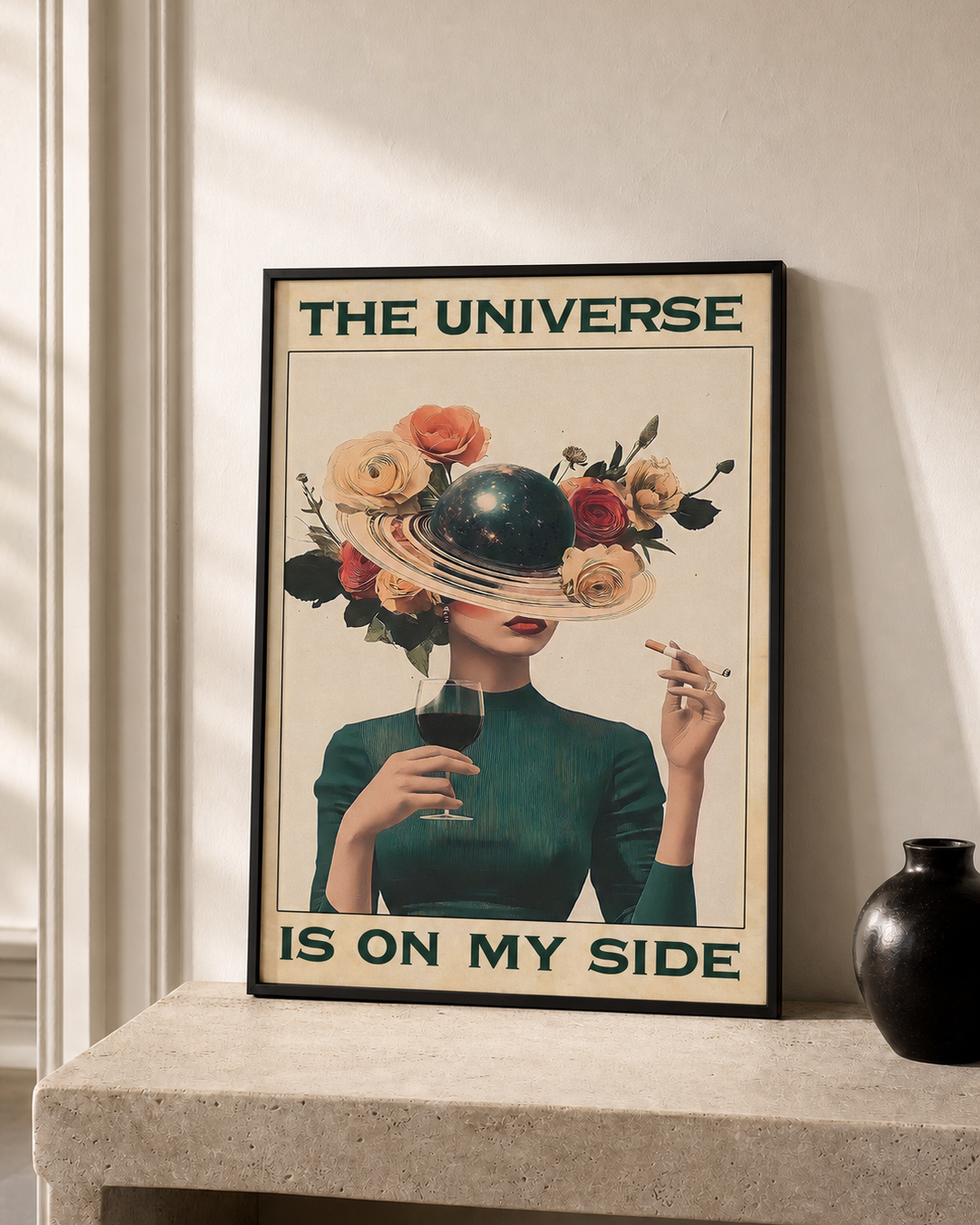 “The universe is on my side” — cotton-linen canvas, lifestyle B