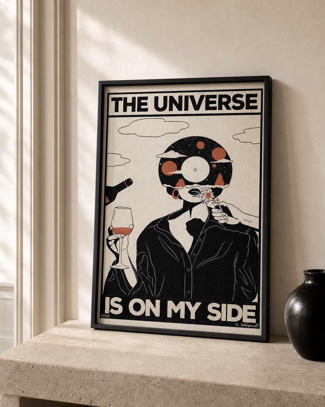 “The universe is on my side — Atelier I” — cotton-linen canvas, lifestyle B