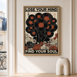 “Lose your mind, find your soul — Atelier” — cotton-linen canvas, lifestyle A