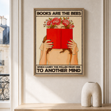 “Books are the bees which carry the pollen from one to another mind — Crème & Sable” — cotton-linen canvas, lifestyle A