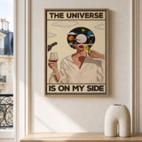 “The universe is on my side — Crème & Sable” — cotton-linen canvas, lifestyle A