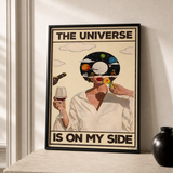 “The universe is on my side — Crème & Sable” — cotton-linen canvas, lifestyle B