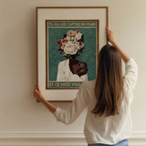 « Tu as les cartes en main et ce n'est pas un jeu » — installation de l’œuvre dans un intérieur / artwork installation in a home