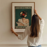 « Question extérieure, réponse intérieure » — installation de l’œuvre dans un intérieur / artwork installation in a home