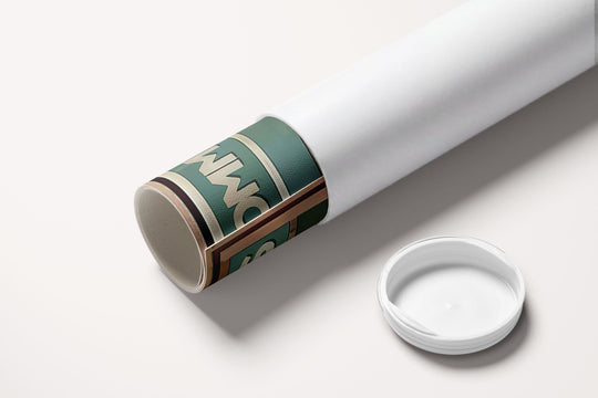 « Montre comme tu danses je te dirai qui tu es » — toile enroulée dans son tube de protection
