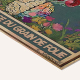« Recolte atypique? Arrose livresse du grain de folie  » — toile texturée, détail du coin inférieur droit