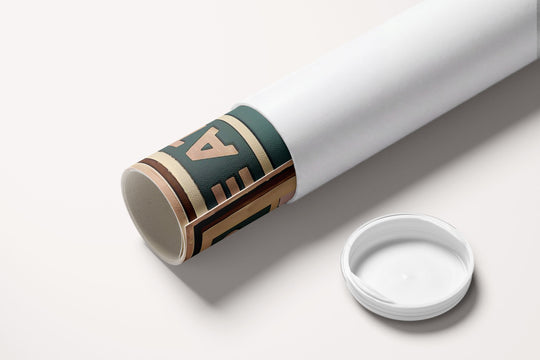« Recolte atypique? Arrose livresse du grain de folie  » — toile enroulée dans son tube de protection