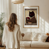 « Souffler sur le chaud sans sortir les griffes » — échelle de l’œuvre dans un intérieur / artwork scale in a home