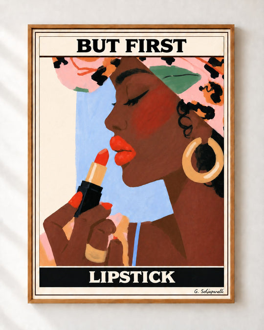 But first, lipstick — Face