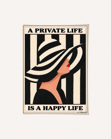 A private life is a happy life