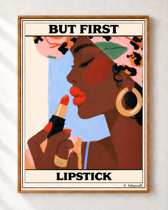 But first, lipstick — Face
