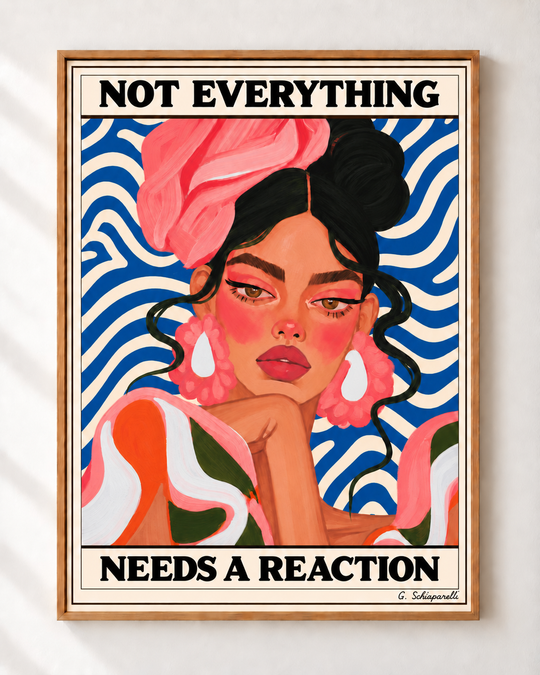 Not everything needs a reaction — Face