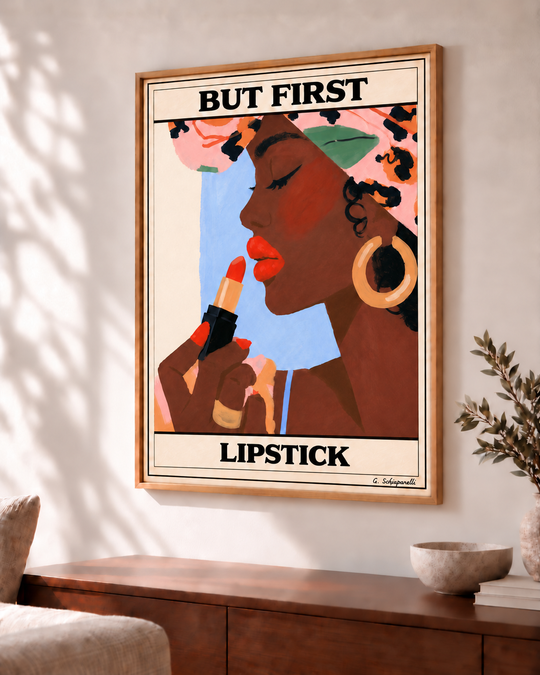 But first, lipstick — Angle