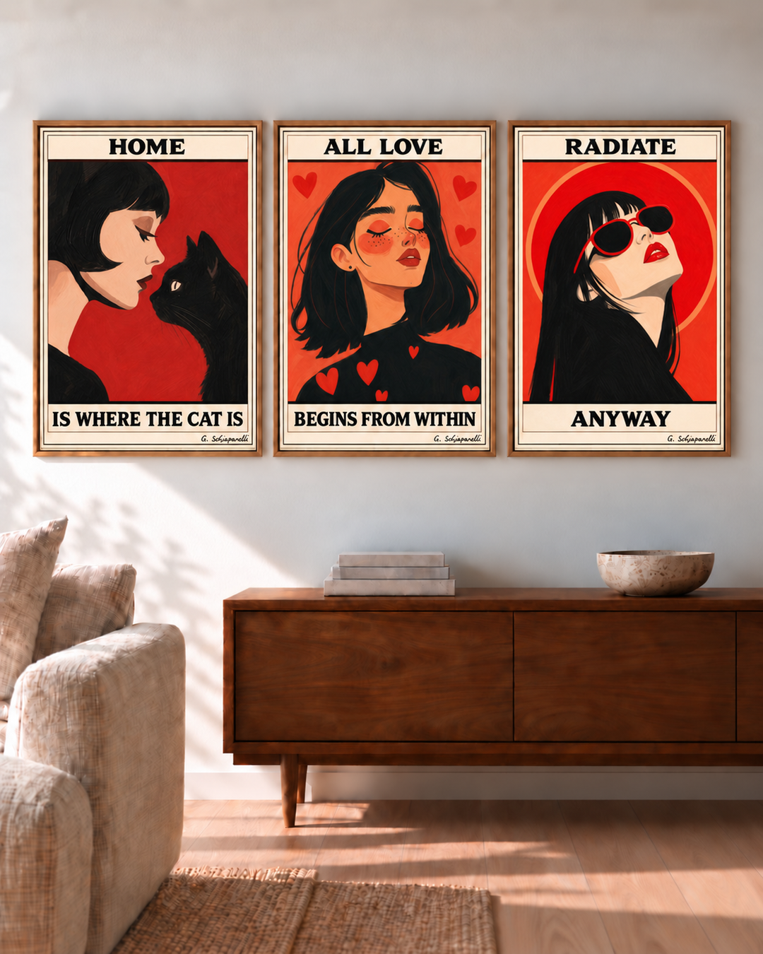 All love begins from within — Triptyque