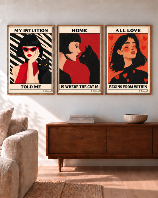 Home is where the cat is — Triptyque