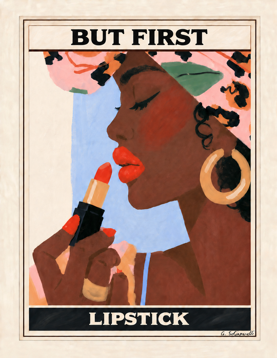 But first, lipstick