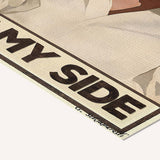 The universe is on my side — Crème & Sable — cotton-linen canvas texture and fine corner detail
