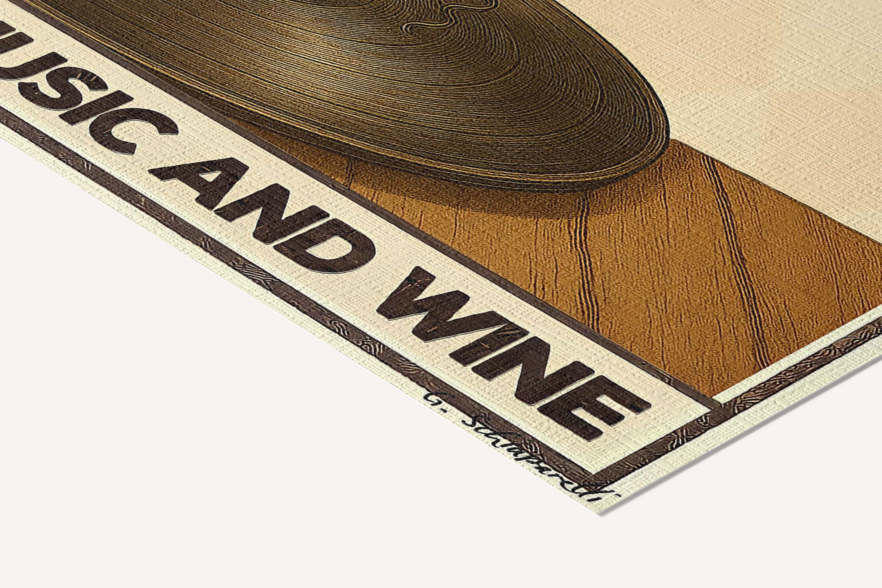 Easily distracted by music and wine — Crème & Sable — cotton-linen canvas texture and fine corner detail