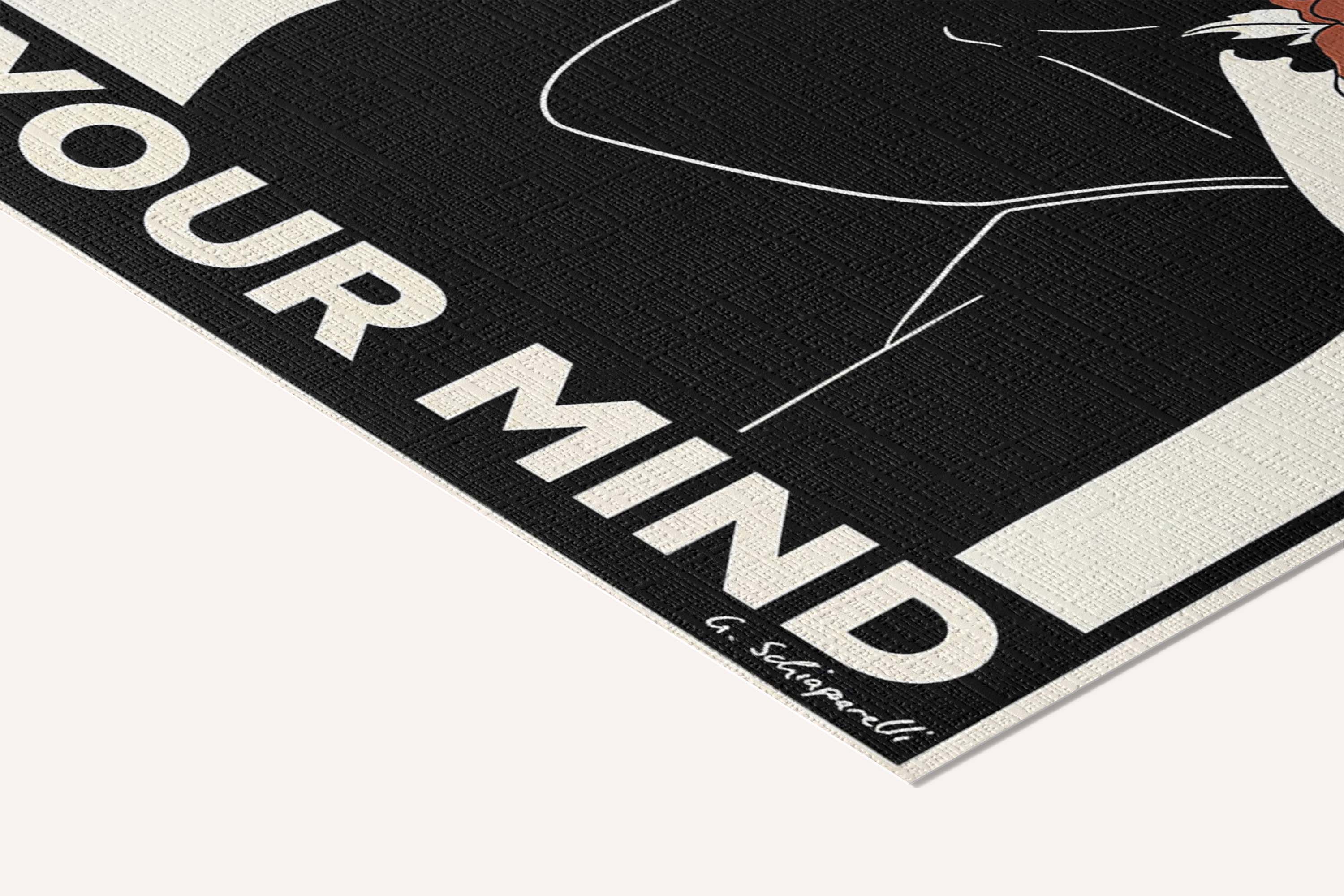 Be kind to your mind — Atelier — cotton-linen canvas texture and fine corner detail