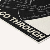 Grow through what you go through — Atelier — cotton-linen canvas texture and fine corner detail