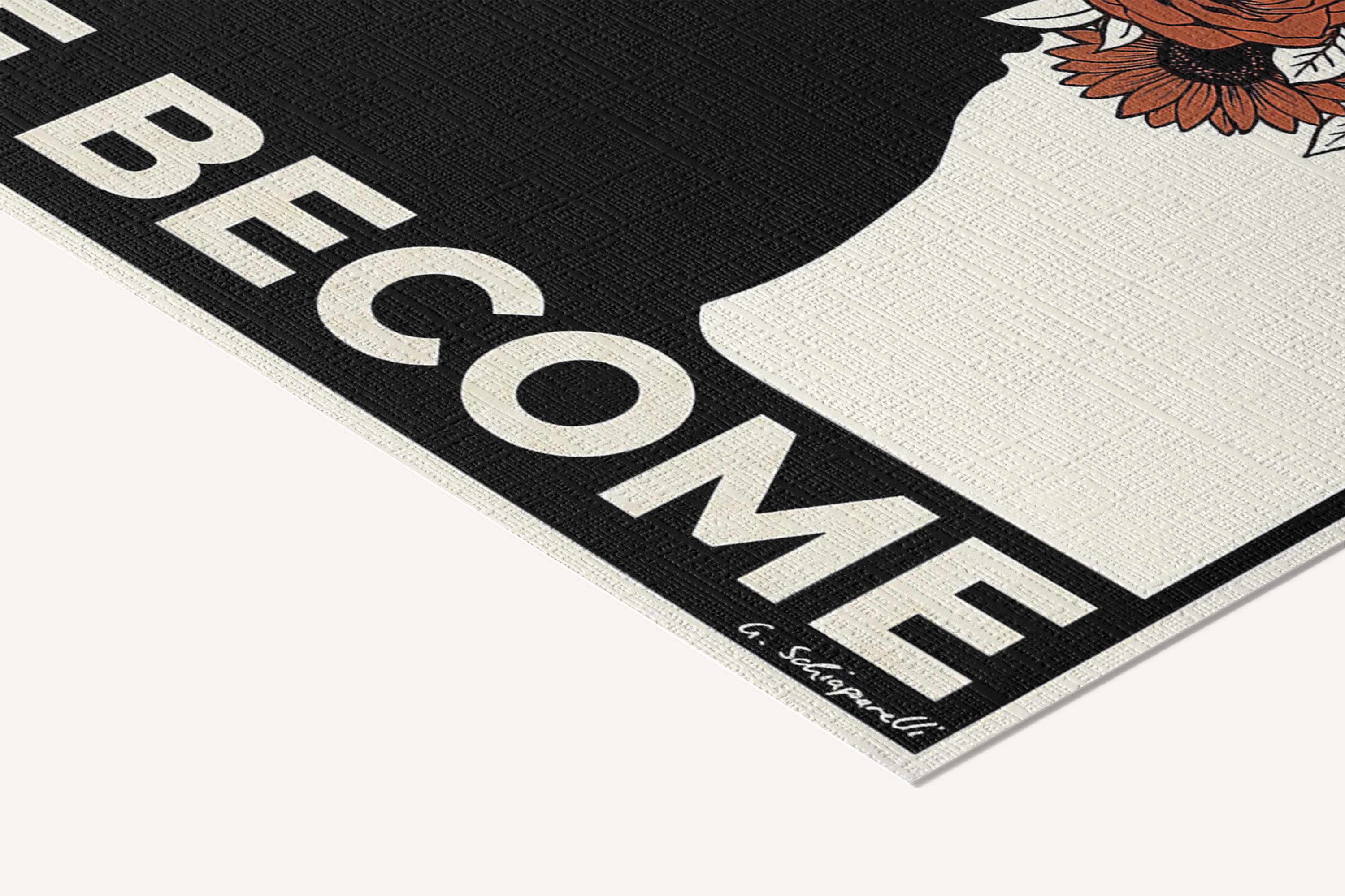 What we think, we become — Atelier — cotton-linen canvas texture and fine corner detail