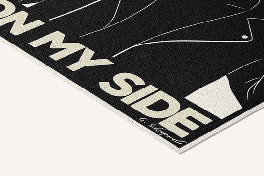 The universe is on my side — Atelier I — cotton-linen canvas texture and fine corner detail
