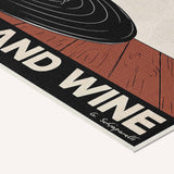 Easily distracted by music and wine — Atelier — cotton-linen canvas texture and fine corner detail