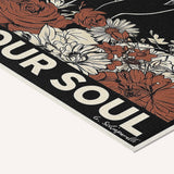 Lose your mind, find your soul — Atelier — cotton-linen canvas texture and fine corner detail