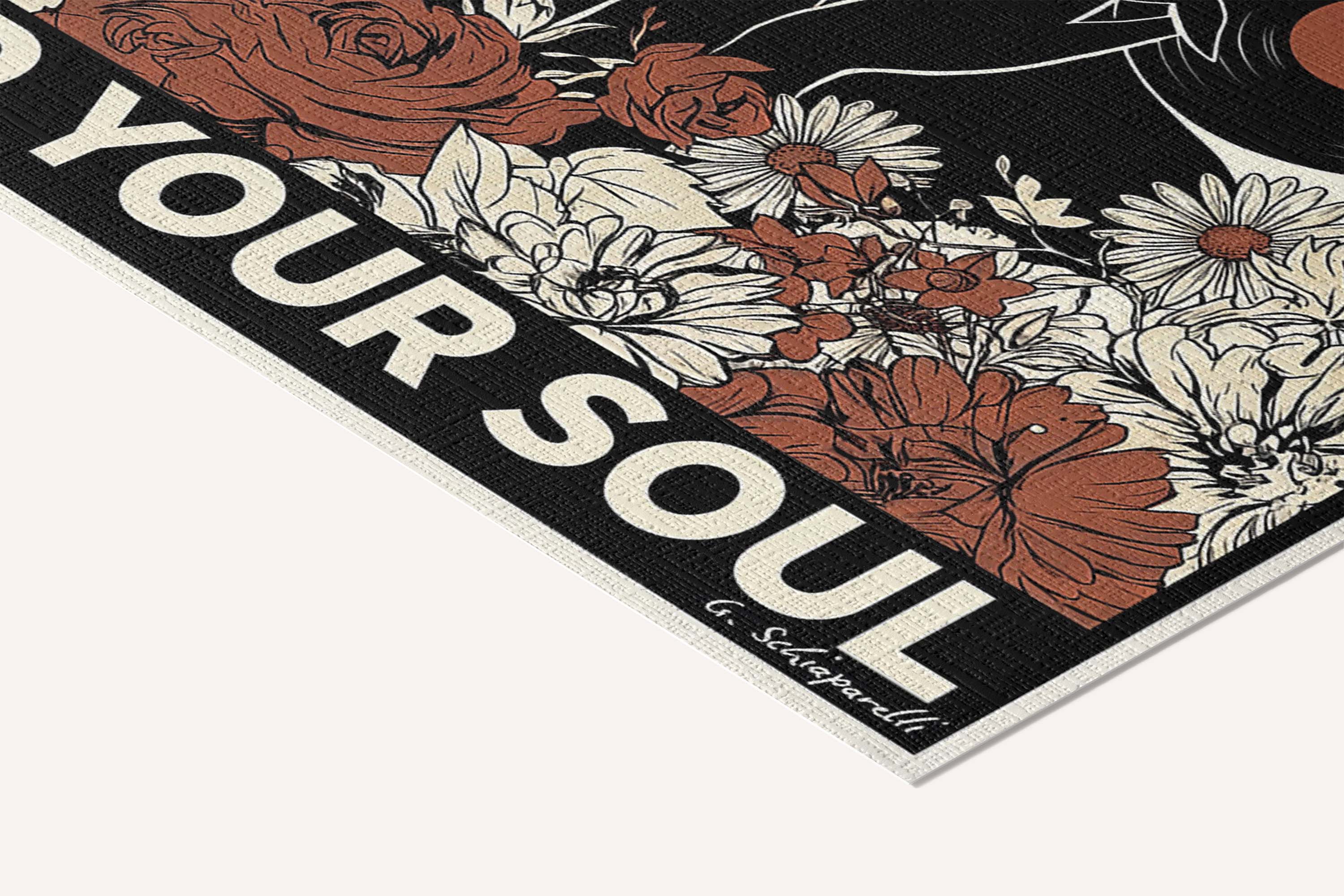 Lose your mind, find your soul — Atelier — cotton-linen canvas texture and fine corner detail