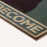 What we think, we become — cotton-linen canvas texture and fine corner detail