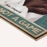 You hold the cards and it's not a game — cotton-linen canvas texture and fine corner detail