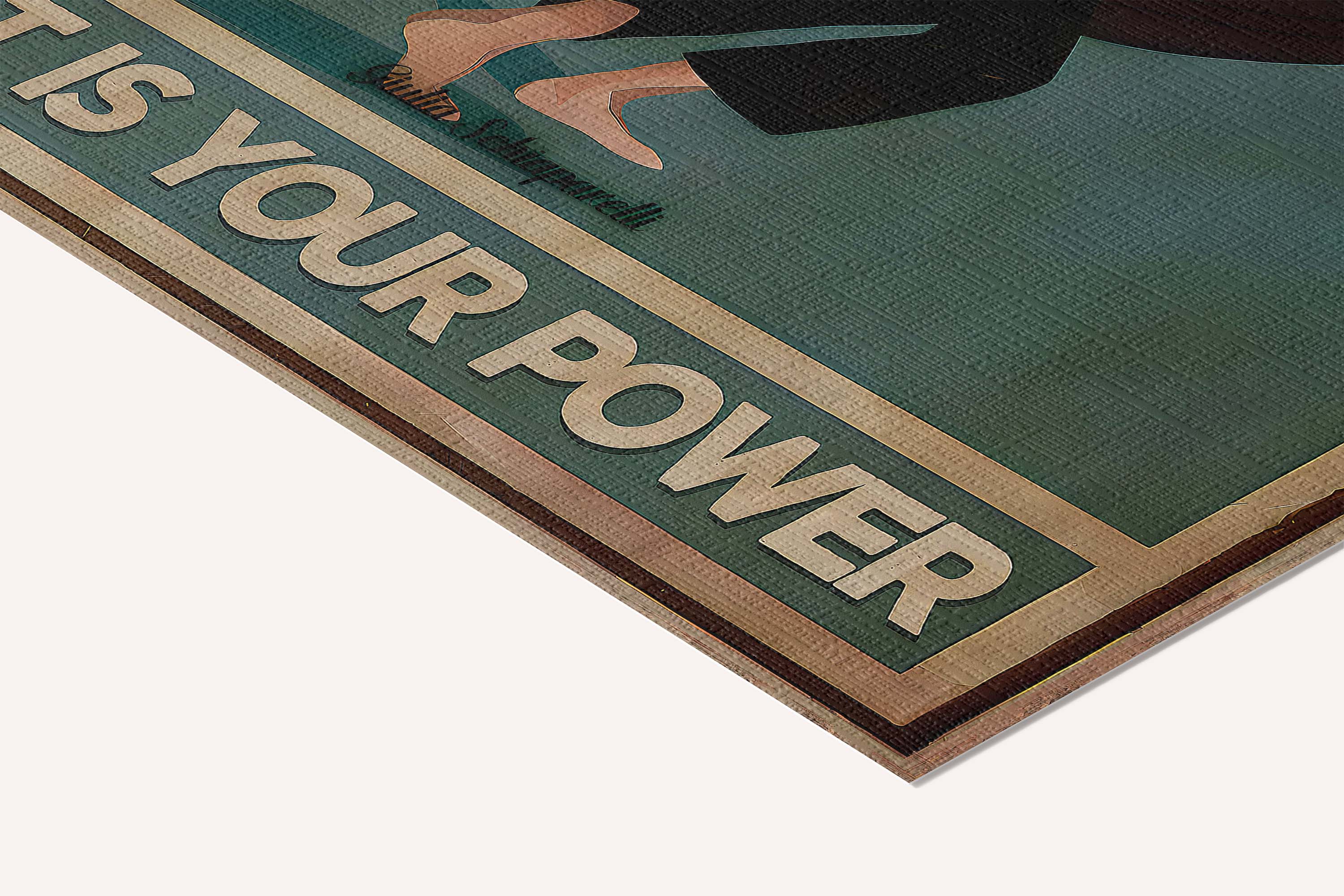 No one is you, that is your power — cotton-linen canvas texture and fine corner detail