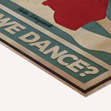The world is a stage, shall we dance? — cotton-linen canvas texture and fine corner detail