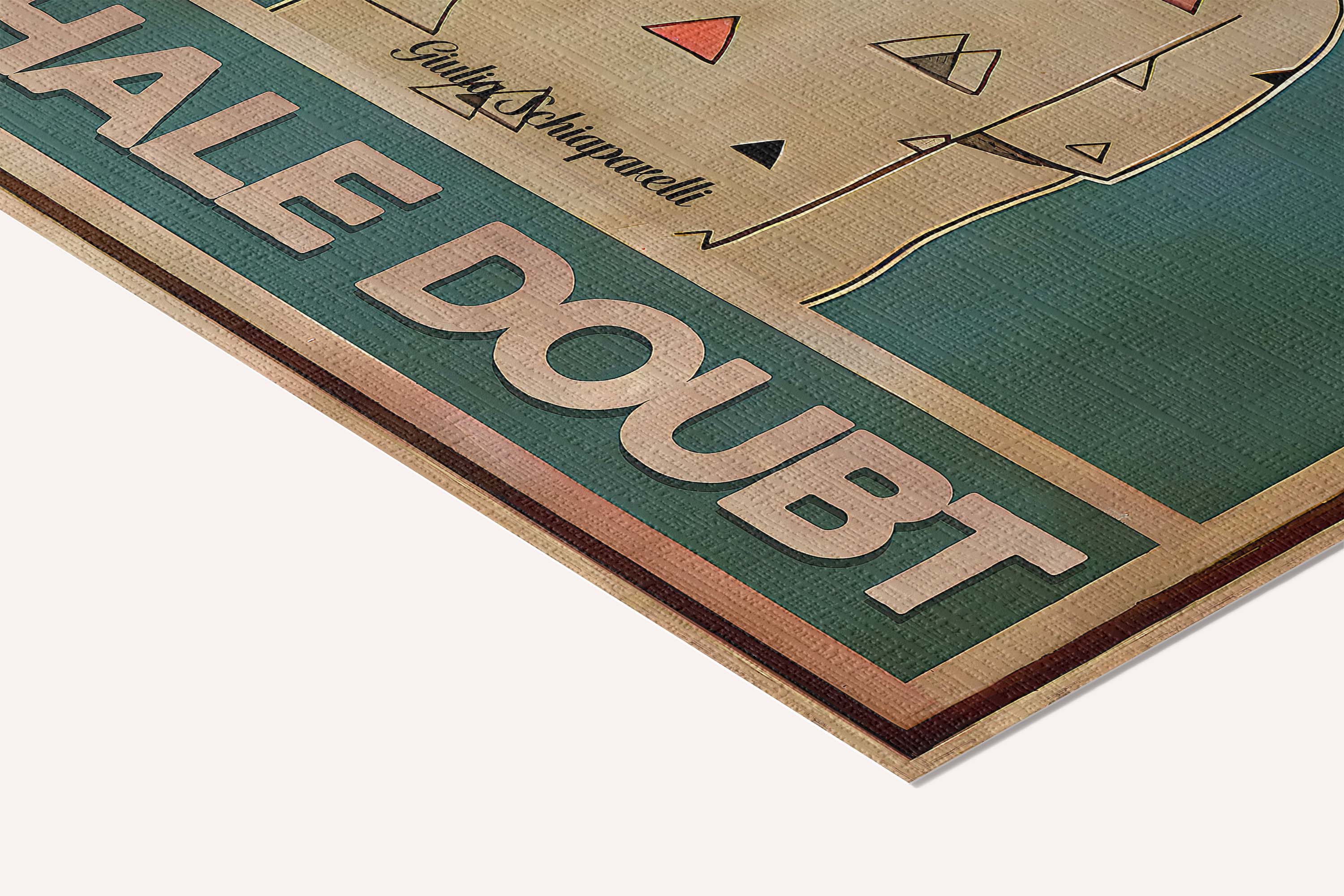 Inhale the aroma of possibility, exhale doubt — cotton-linen canvas texture and fine corner detail