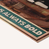 A copycat is always italic, originality is always bold — cotton-linen canvas texture and fine corner detail