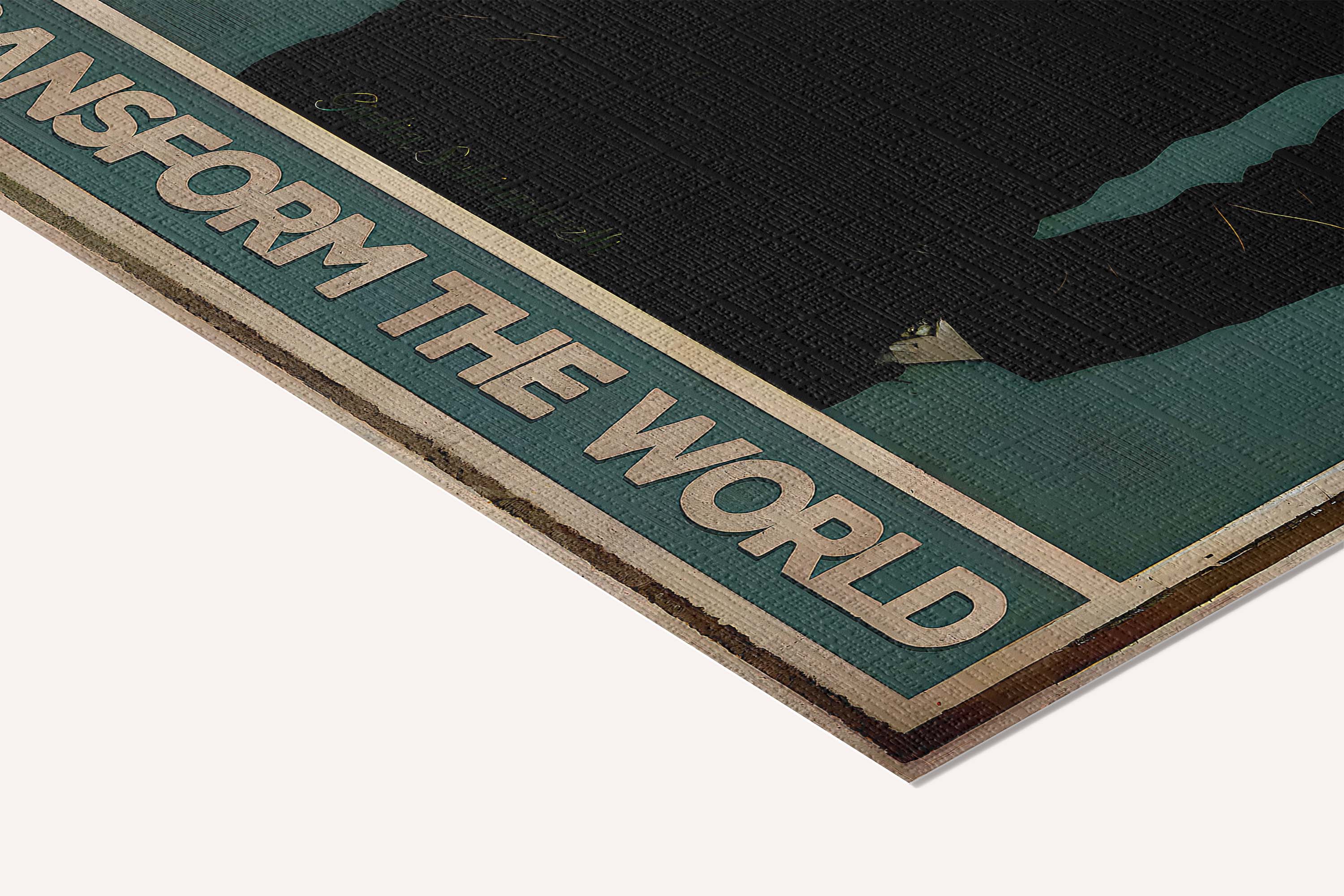 Melodies have the power to transform the world — cotton-linen canvas texture and fine corner detail