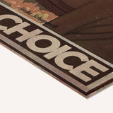 Peace is a choice — cotton-linen canvas texture and fine corner detail