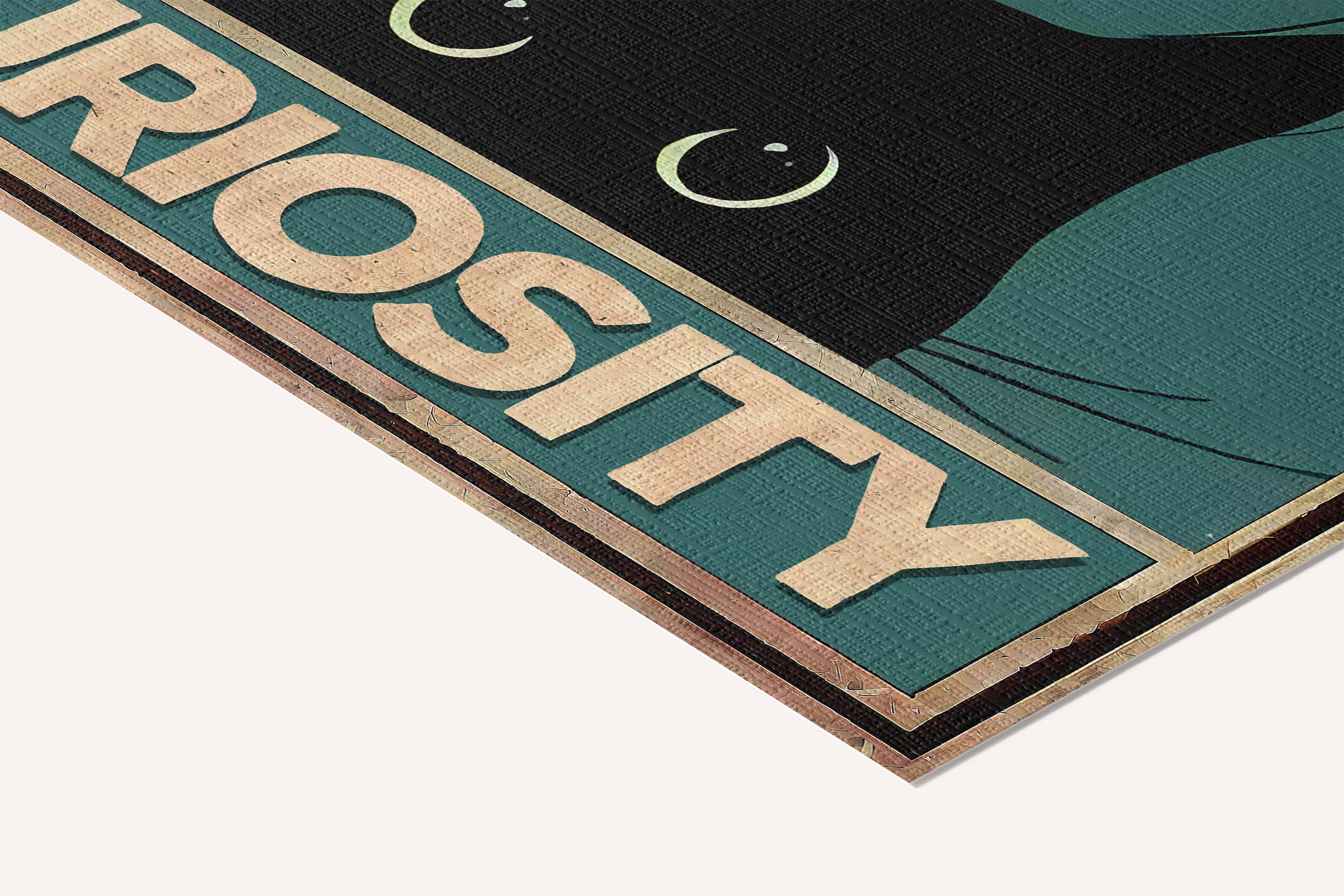 Ideas come from curiosity — cotton-linen canvas texture and fine corner detail