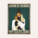 El hogar es donde están mis gatos 