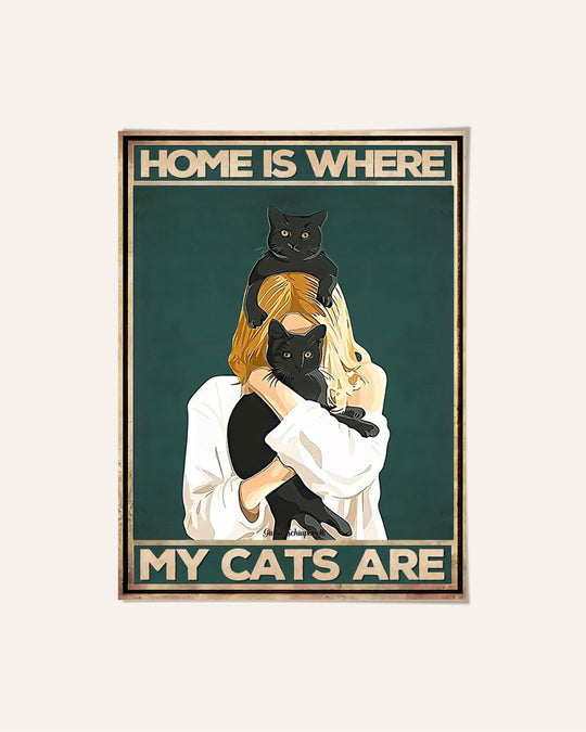 El hogar es donde están mis gatos 