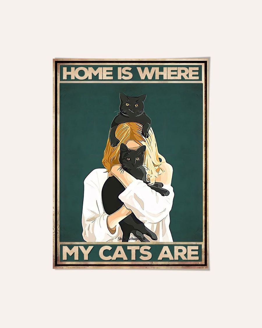 El hogar es donde están mis gatos 