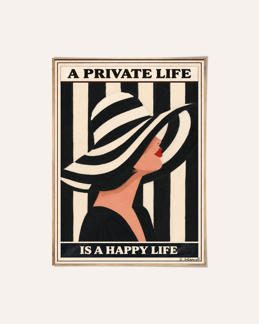 A private life is a happy life