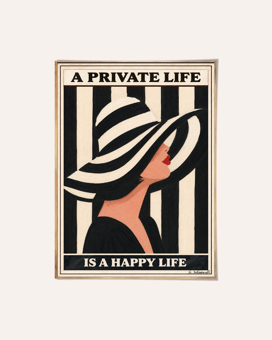 A private life is a happy life