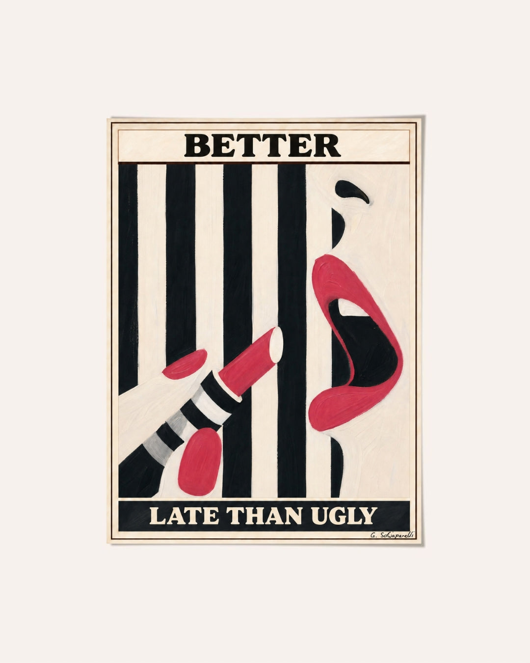 Better late than ugly